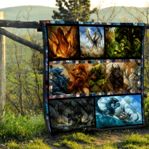 Dragon Quilt Blanket DHC0712232VT , 50 x 60 Inch, Quilt Bed Set