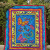 Hippie Girl Great Spirit Colorful Quilt Blanket Great Customized Blanket, 50 X 60 Inch, Quilt Bed Set