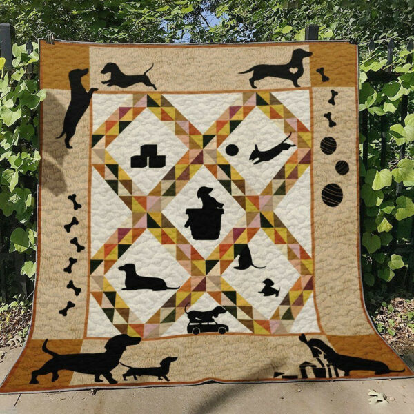 Dachshund Bl120712 Quilt Blanket , 50 X 60 Inch, Quilt Bed Set