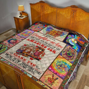 Personalized Hippie From Mother-in-law to Daughter-in-law Quilt Blanket Great Customized Blanket, 50 x 60 Inch, Quilt Bed Set