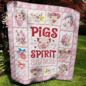 Pig Quilt Blanket DTH020705HD , 50 x 60 Inch, Quilt Bed Set