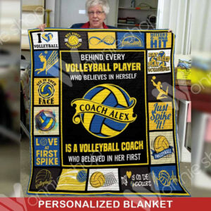 Personalized Volleyball Coach Quilt Blanket DHC0102790TD , 50 x 60 Inch, Quilt Bed Set