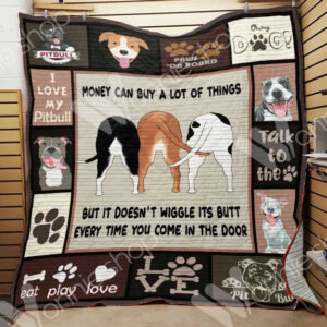 Pitbull Dog CL15100277MDQ Quilt Blanket , 50 x 60 Inch, Quilt Bed Set