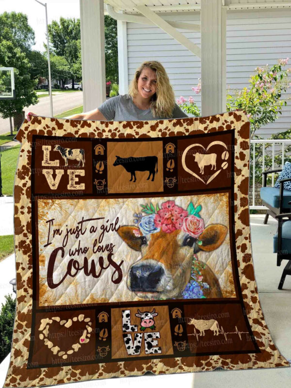 Cow Who Loves Cows Quilt Blanket Dhc03011498Dd , 50 X 60 Inch, Quilt Bed Set
