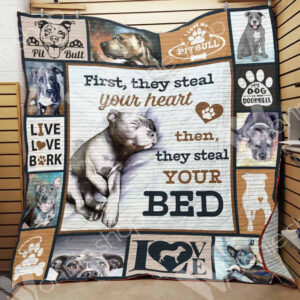 Pitbull Dog Quilt Blanket DHC0602576TD , 50 x 60 Inch, Quilt Bed Set