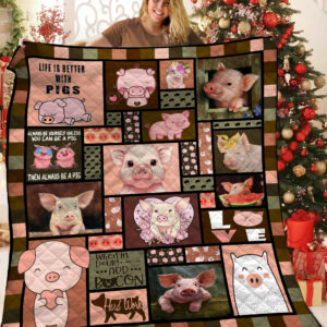 Pig BBB0611101MH Quilt Blanket , 50 x 60 Inch, Quilt Bed Set