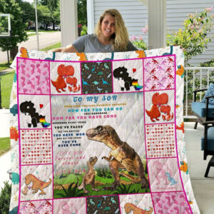 Dinosaur Quilt Blanket DHC13121674VT , Quilt Bed Set Size Single, Twin, Full, Queen, King, Super King