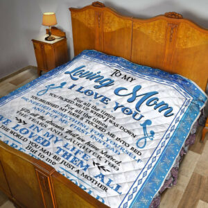 Daughter To Mom Quilt Blanket DHC02011670DD , 50 x 60 Inch, Quilt Bed Set