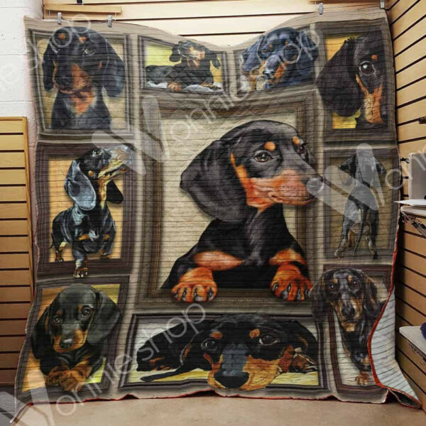 Dachshund Dog Quilt Blanket Dhc06021299Td , 50 X 60 Inch, Quilt Bed Set