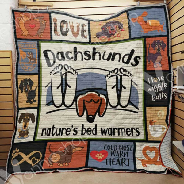 Dachshund Dog Quilt Blanket Dhc1002622Td , 50 X 60 Inch, Quilt Bed Set