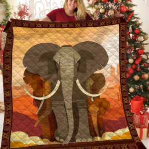Elephant Quilt Blanket BBB261026NB , Quilt Bed Set Size Single, Twin, Full, Queen, King, Super King