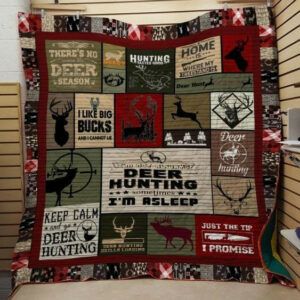 Deer Hunting CLP290666 Quilt Blanket , 50 x 60 Inch, Quilt Bed Set