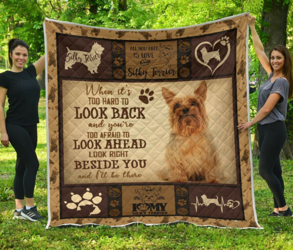 Quilt Blanket Dogs Silky Terrier Beside You Dhc09121231Dd , 50 X 60 Inch, Quilt Bed Set