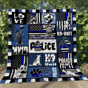 Dog Police HM060607 Quilt Blanket , 50 x 60 Inch, Quilt Bed Set
