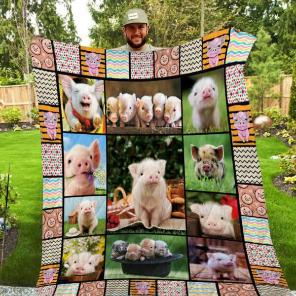 Pigs Washable Quilt Blanket 1303 P40 Dhc1312241Dd , 50 X 60 Inch, Quilt Bed Set