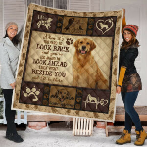 Quilt Blanket Dogs Golden Beside You Dhc09121219Dd , 50 x 60 Inch, Quilt Bed Set