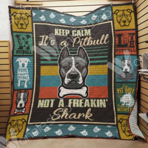 Pitbull Dog Quilt Blanket DHC1002679TD , 50 x 60 Inch, Quilt Bed Set