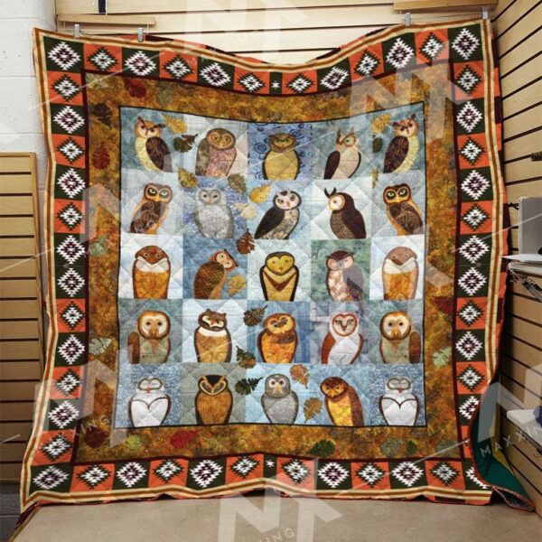Owl Quilt Blanket Dhc0910365Vt , 50 X 60 Inch, Quilt Bed Set