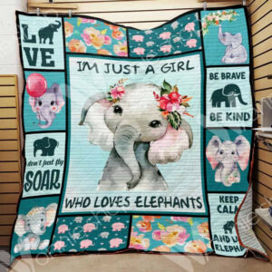 Elephant LNT0312021 Quilt Blanket , 50 x 60 Inch, Quilt Bed Set