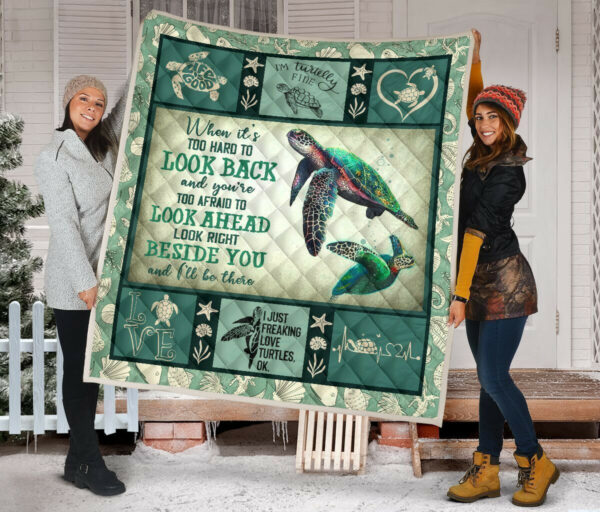 Quilt Blanket Turtles Turtles Beside You Aqua Dhc09121260Dd , 50 X 60 Inch, Quilt Bed Set