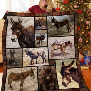 Donkey Be A Classic Guy Quilt Blanket Dhc04011580Dd , 50 x 60 Inch, Quilt Bed Set