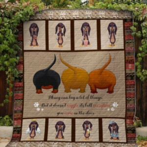 Dachshund Shake It Off Quilt Blanket DHC0201201098TD , 50 x 60 Inch, Quilt Bed Set