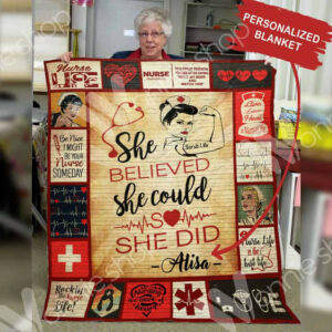 Personalized Nurse Quilt Blanket DHC0602880TD , 50 x 60 Inch, Quilt Bed Set