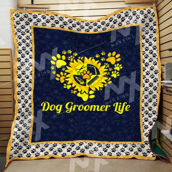 Dog Grooming Quilt Blanket Dhc0910293Vt , 50 X 60 Inch, Quilt Bed Set
