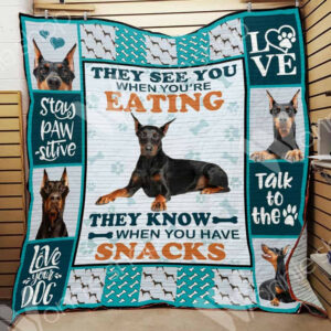 Doberman Pinscher Dog Blanket LNT0912036 Quilt Blanket , 50 x 60 Inch, Quilt Bed Set