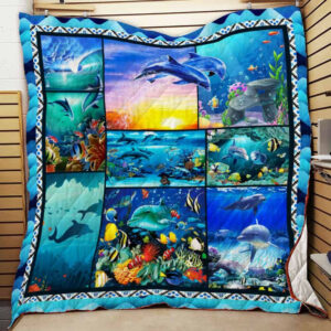 Dolphin 3D Quilt Blanket Dhc1312309Dd , 50 x 60 Inch, Quilt Bed Set