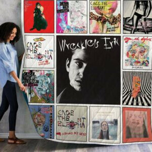 Cage The Elephant Singles Albums Quilt Blanket 02 on Sale Now , Quilt Bed Set Size Single, Twin, Full, Queen, King, Super King