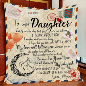 Daughter Blanket, To My Daughter Blanket, Every Single Day That You Are Not With Me Quilt Blanket, 50 x 60 inch, Sherpa Blanket