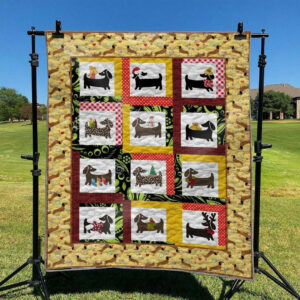 Dog Dachshund TD2709341 Quilt Blanket , 50 x 60 Inch, Quilt Bed Set