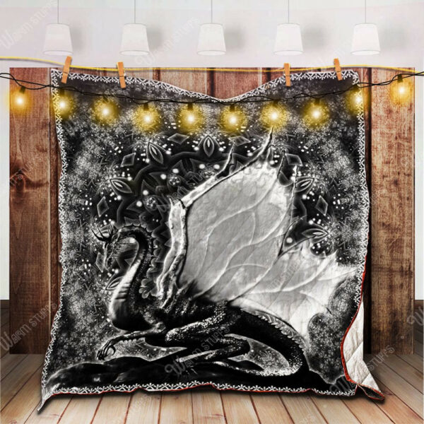 Dragon Quilt Blanket Kp115C Dhc1312561Dd , Quilt Bed Set Size Single, Twin, Full, Queen, King, Super King