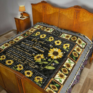 Daughter To Mom Quilt Blanket DHC02011216DD , 50 x 60 Inch, Quilt Bed Set