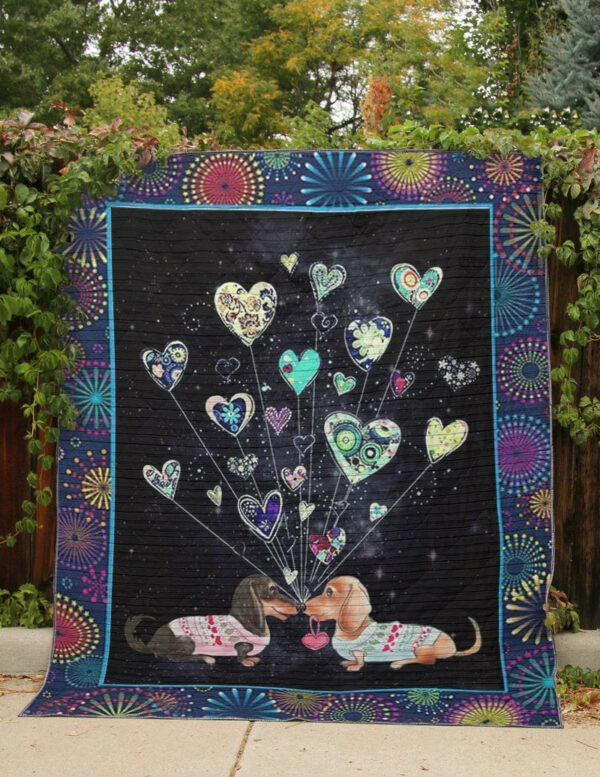 Dachshund Firework Nights Quilt Blanket Dhc0201201398Td , 50 X 60 Inch, Quilt Bed Set