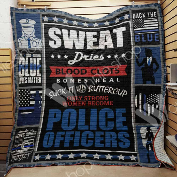 Police Quilt Blanket Dhc1102113Td , 50 X 60 Inch, Quilt Bed Set