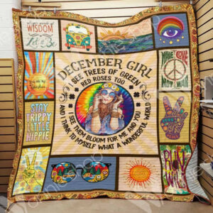 December Hippie Quilt Blanket DHC0102873TD , 50 x 60 Inch, Quilt Bed Set