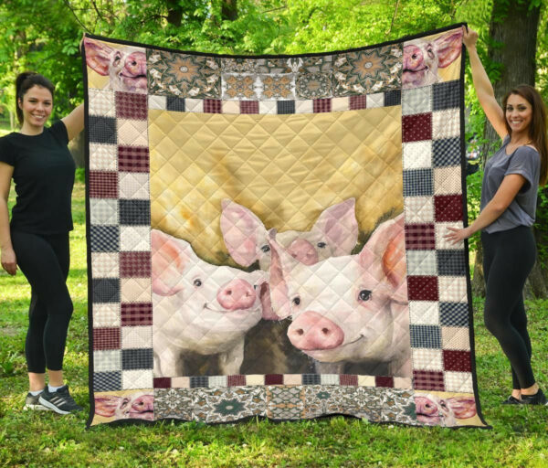 Premium Quilt Blanket Cute Pig Printed Sk02 Dhc131210Dd , 50 X 60 Inch, Quilt Bed Set