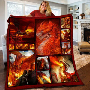 Dragon Quilt Blanket BBB070252HT , 50 x 60 Inch, Quilt Bed Set