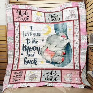 Elephant Nursery Quilt Blanket DHC0102864TD , 50 x 60 Inch, Quilt Bed Set