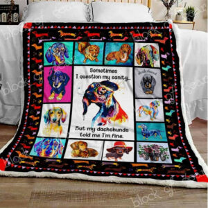 Dachshund Quilt Blanket Dhc3101125Lt, 50 x 60 inch, Sherpa Blanket