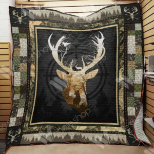 Deer Hunting Quilt Blanket DHC110293TD , Quilt Bed Set Size Single, Twin, Full, Queen, King, Super King