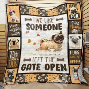 Pug Dog Blanket LNT1512015 Quilt Blanket , 50 x 60 Inch, Quilt Bed Set