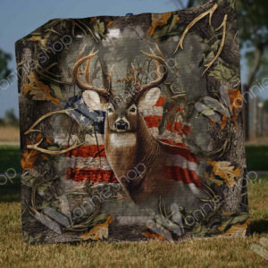 Deer Hunting Quilt Blanket DHC1002778TD , 50 x 60 Inch, Quilt Bed Set