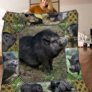 Pig Quilt Blanket C9B050327TY , 50 x 60 Inch, Quilt Bed Set
