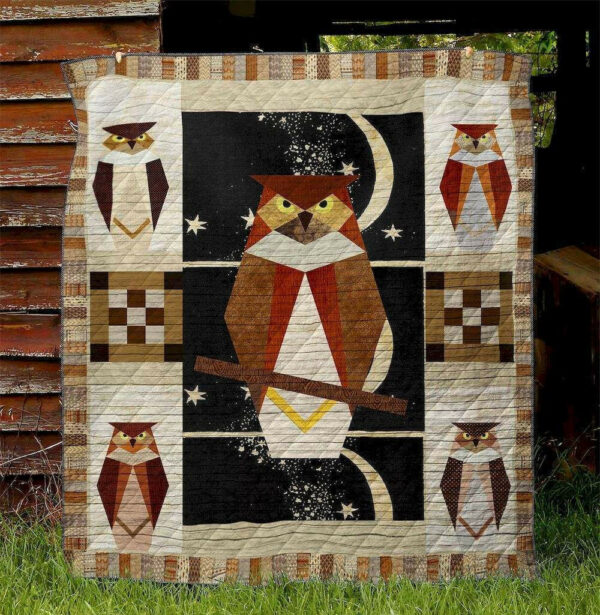 Owl Bt130529 Quilt Blanket , 50 X 60 Inch, Quilt Bed Set