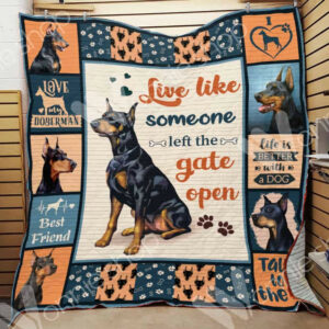 Doberman Pinscher Dog Blanket LNT1012109 Quilt Blanket , 50 x 60 Inch, Quilt Bed Set