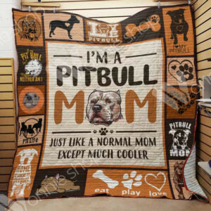 Pitbull Dog Quilt Blanket DHC1002670TD , 50 x 60 Inch, Quilt Bed Set