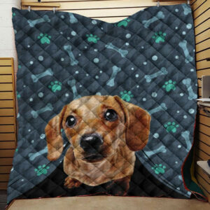 Dachshund Quilt Blanket C9B0504140NH , 50 x 60 Inch, Quilt Bed Set